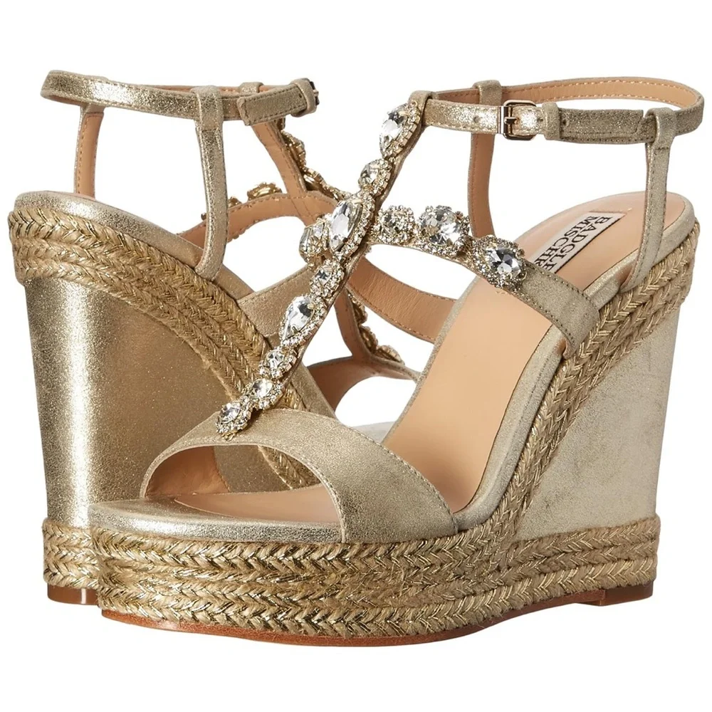 Badgley Mischka Women’s Coco Espadrille Wedge Sandal - Picture 1 of 10